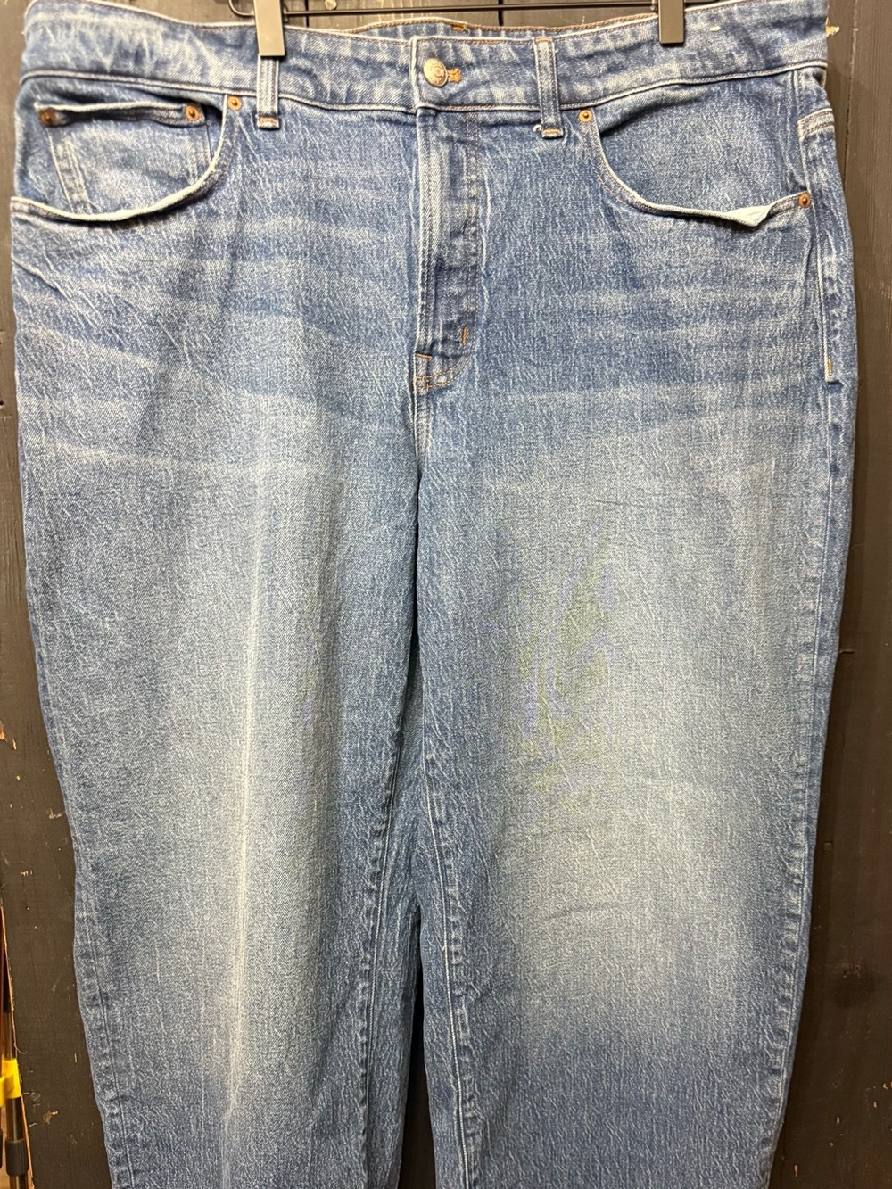 Madewell The Plus Perfect Vintage Wide-Leg Jeans Nighthawk Wash NW922 18W EUC